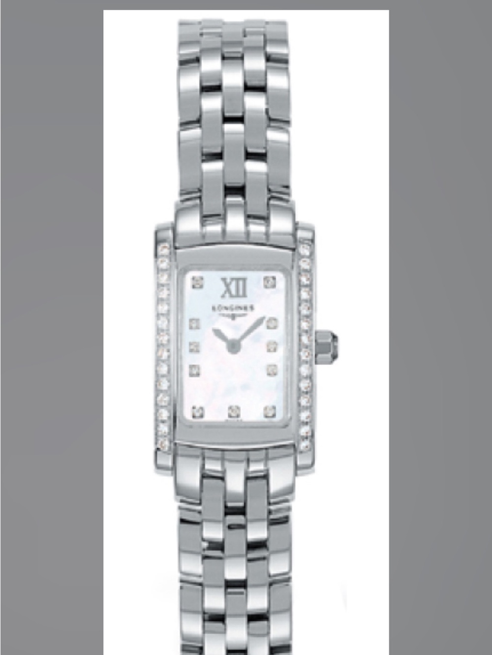 Longines Diamond-Trim Rectangular Bracelet Watch- Dolce Vita Mini L5.158.0